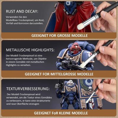 Was sind die besten Details Hobby Modell machen Pinsel Set für Miniaturmalerei