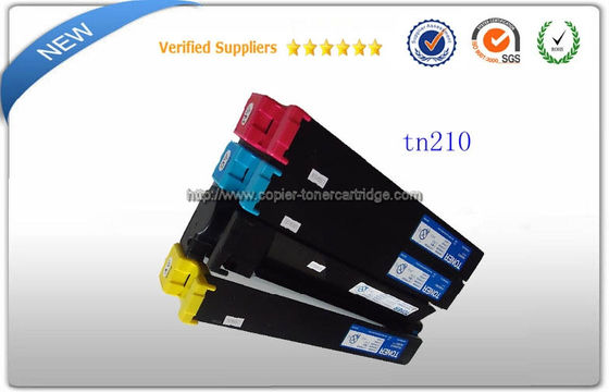 Schwarzer Cyan Magenta Gelber Farblasertoner TN210 für Konica Minolta Bizhub C250 C252